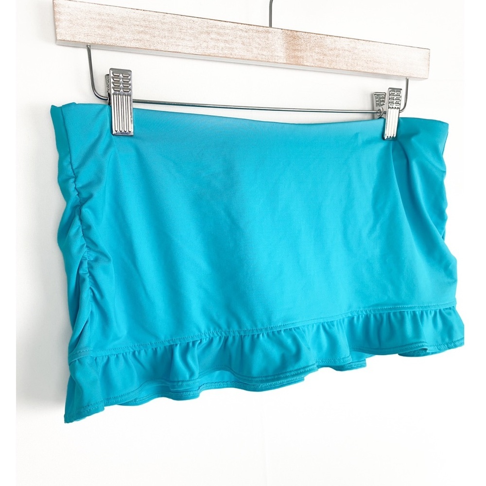 Athleta Blue Ruffle Swim Skirt - Size S - Picture 4 of 8